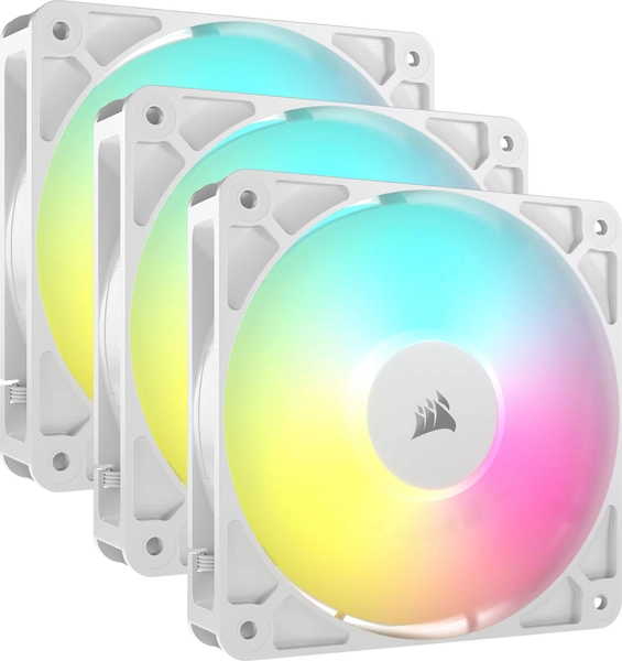 CORSAIR - RS120 ARGB 120mm PWM Fans (3-pack) - White