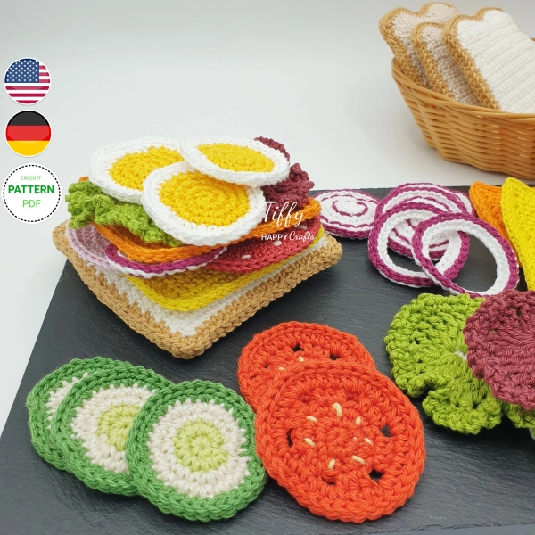 Sandwich Playset - Crochet Pattern