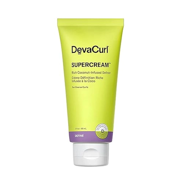 DevaCurl SuperCream Rich Coconut-Infused Definer | Hydra-Definition Blend | Multitasking Styler
