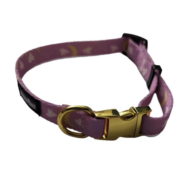 Moon Bunny Pet Collar with Metal Buckle