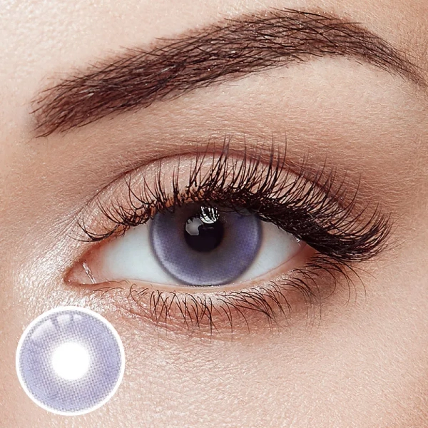 Heather Purple Prescription Yearly Contact Lenses