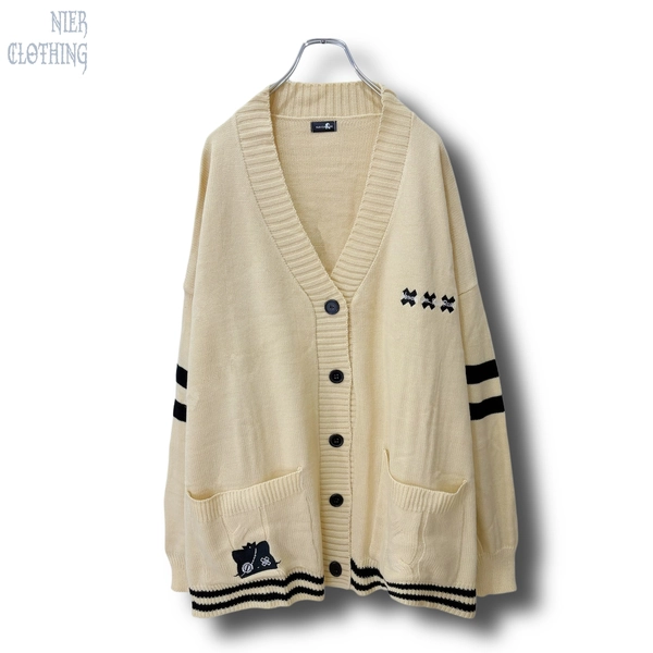 KNIT CARDIGAN【ひょっこりミケ】 | NIER CLOTHING powered by BASE