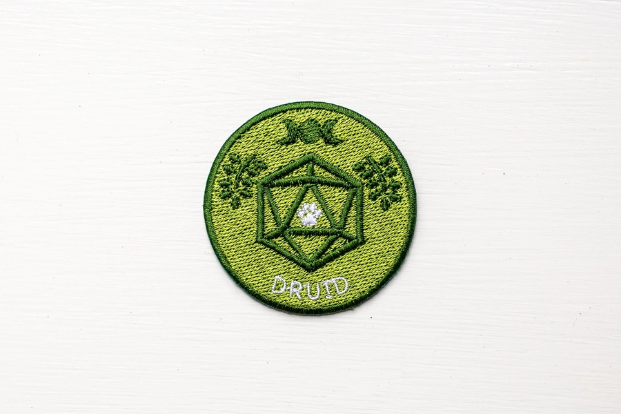 DRUID - Dungeons & Dragons Inspired Scout/Achievement Iron On Patch