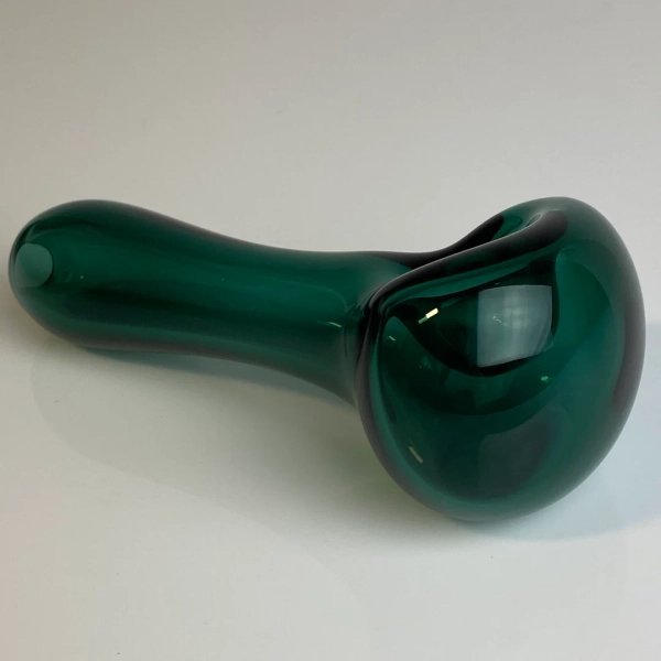Solid Dark Green Pipe Glass Pipe, Heady Hand Blownx - Etsy