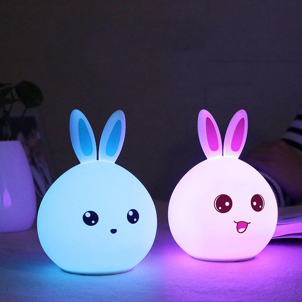 Silicone Rabbit Lamp with Touch Controls