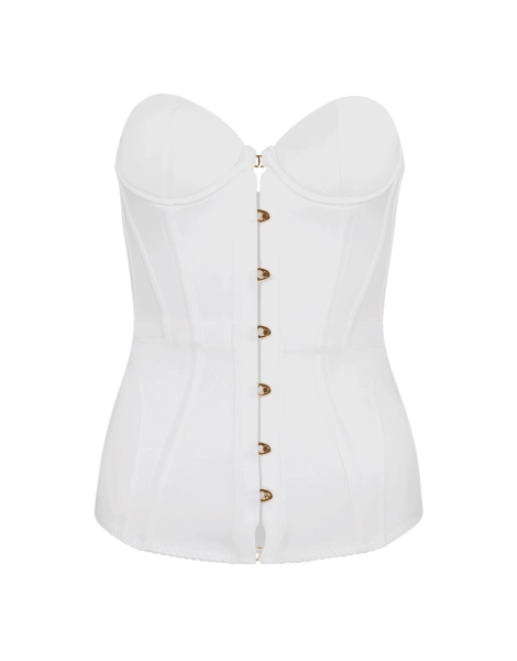 Mercy Satin Corset in White Agent Provocateur