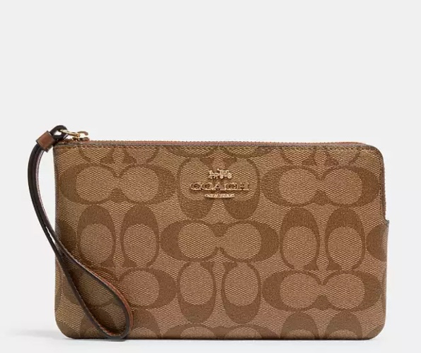 Large Corner Zip Wristlet In Signature Canvas £69 (54%)