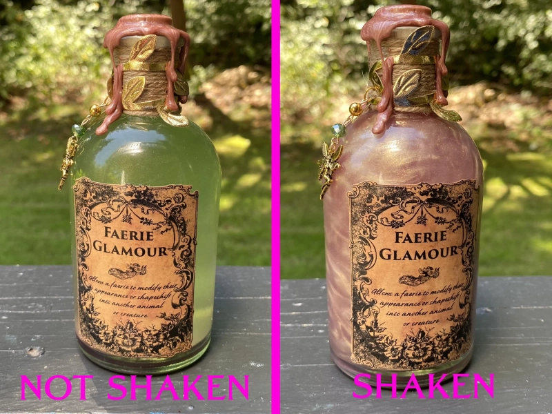 Faerie Glamour | Faerie Essence | Color Changing Potion | Magical Apothecary Potion Bottle | Faerie Potion
