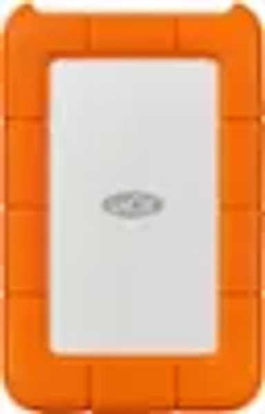 LaCie - Rugged 1TB External USB-C, USB 3.1 Gen 1 Portable Hard Drive - Orange/Silver