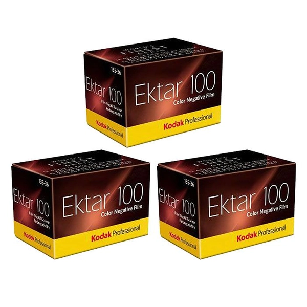 Kodak Professional Ektar 100 36 Exposure 35mm Film Triple Pack