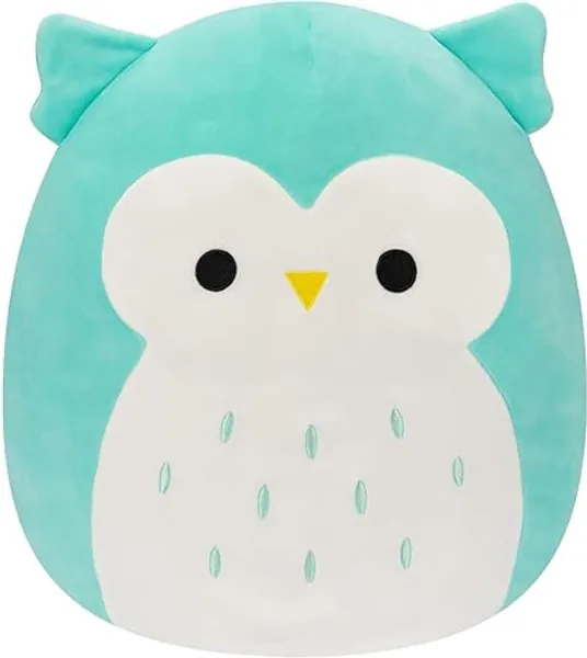 Squishmallows Original 14-Inch Winston Teal Owl - Large Ultrasoft Official Jazwares Plush - Multi
