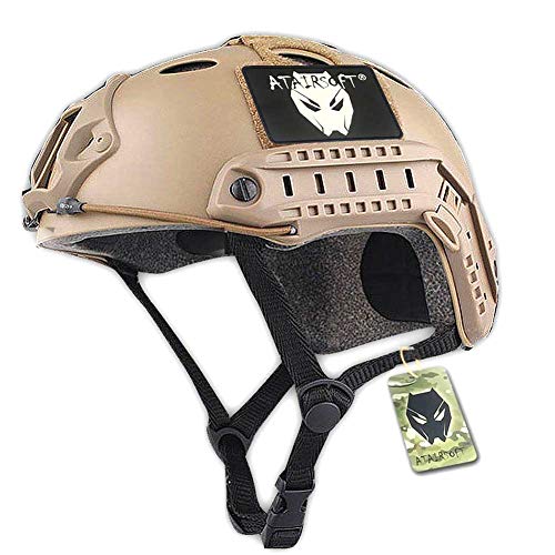 ATAIRSOFT PJ Type Tactical Paintball Airsoft Fast Helmet - Tan
