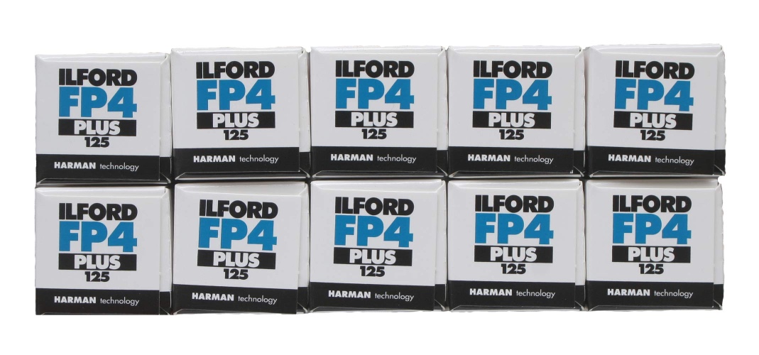 Ilford Fp4 + zwart-wit-film, 120/125 ASA, grote verpakking van 10 [camera]