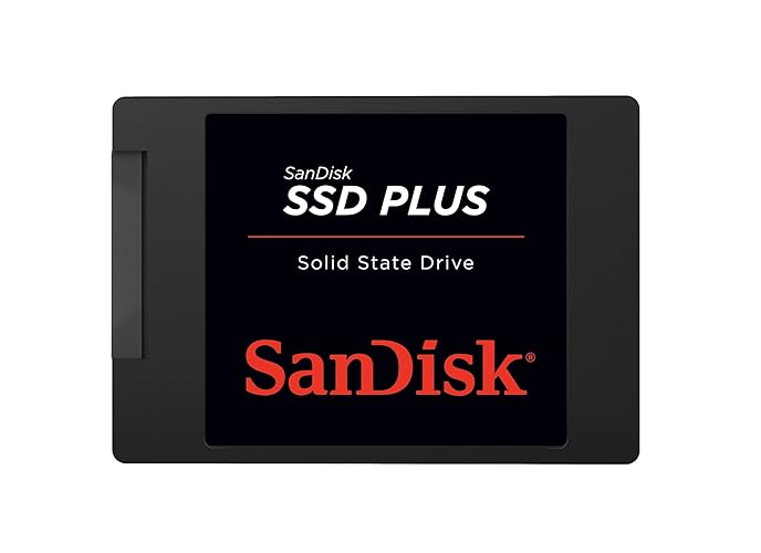 SanDisk SSD PLUS 1TB Internal SSD - SATA III 6 Gb/s, 2.5"/7mm, Up to 535 MB/s - SDSSDA-1T00-G27 - SSD
