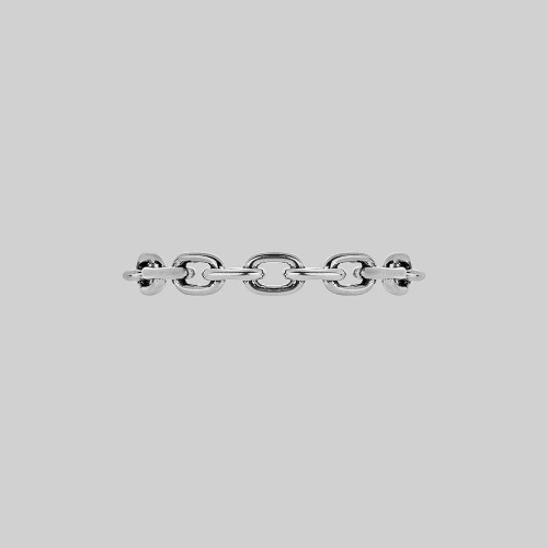RESOLUTE. Single Chunky Chain Ring - Silver | Silver / XSmall