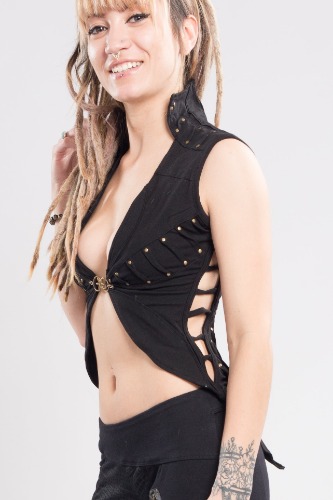 Mandala Vest Twist | Black / Small