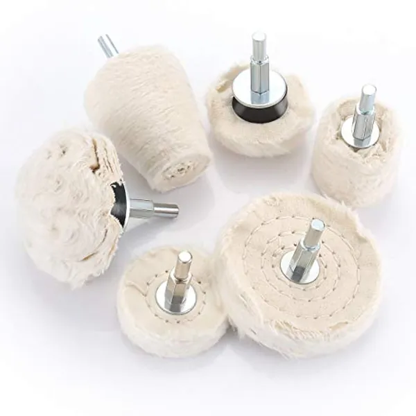 Polierscheibe für bohrmaschine, JTENG polieraufsatz 6 pcs bürsten satz konischer Polier Wheel Polierkegel Polishing Buffing Pad Für Manifold Aluminium Edelstahl Chrom usw