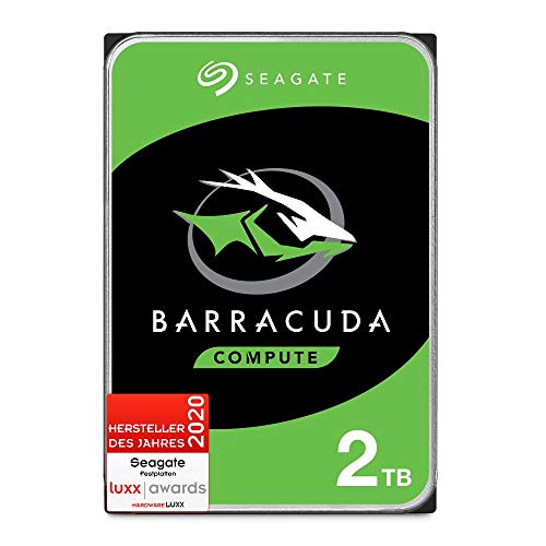 Seagate Barracuda 2TB interne Festplatte HDD, 3.5 Zoll, 7200 U/Min, 256 MB Cache, SATA 6GB/s, silber, FFP, Modellnr.: ST2000DMZ08 - 2TB - 3.5 Zoll HDD - BarraCuda