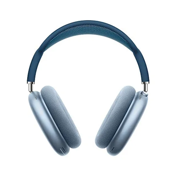 Apple AirPods Max Wireless Over-Ear Headphones, Active Noise Cancelling, Transparency Mode, Personalized Spatial Audio, Dolby Atmos, Bluetooth Headphones for iPhone – Sky Blue