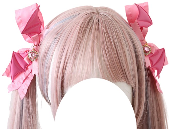 Lolita Dark Doll, Twin Tails, Hair Ornament, Gal, Gothic, Mass Production, Clip, Hairpin, Hair Accessory, Costume, Cosplay, Everyday - Rose