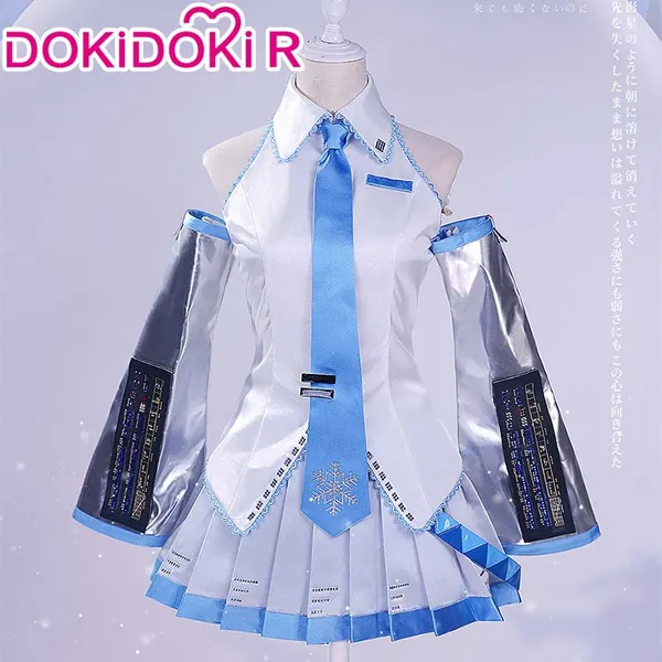 【in stock】DokiDoki-R Cosplay Costume Snow Dress | Costume Only-S-in stock