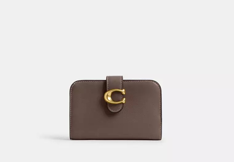 COACH Brass/Sage Stone Tabby Wallet