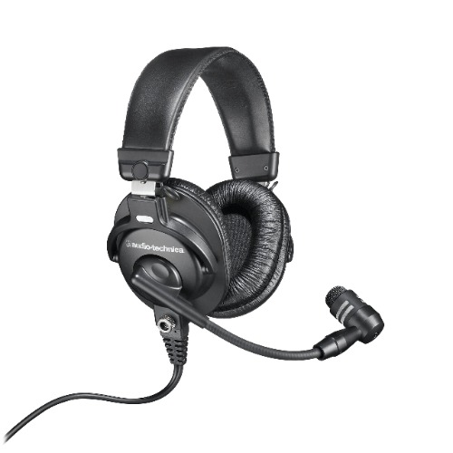 Audio-Technica BPHS1 Broadcast Stereo Headset with Dynamic Cardioid Boom Mic Black, Adjustable