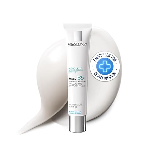 La Roche Posay Anti-Aging-Creme, Für empfindliche Haut, Regenerierend und aufpolsternd, Mit kurz- und langkettigem Hyaluron und Vitamin B5, Hyalu B5 Pflege, 40 ml