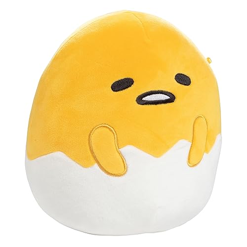 Squishmallows Original 8-Inch Gudetama The Lazy Egg - Official Jazwares Plush - Collectible Soft & Squishy Sanrio Stuffed Animal Toy - Add to Your Squad - Gift for Kids, Girls & Boys