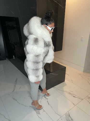 FARRAH CROSS FOX BOMBER 