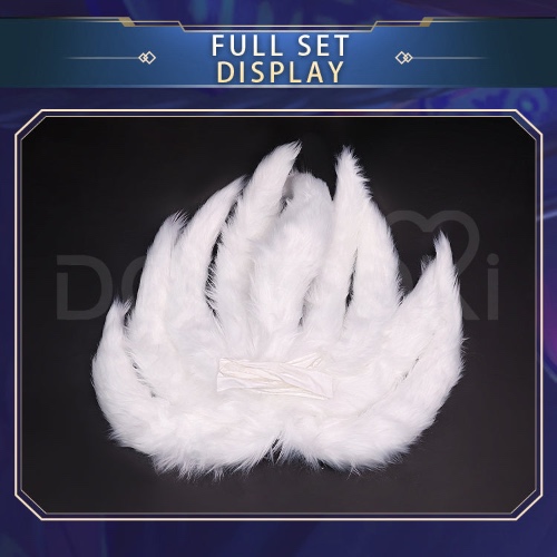 【Partial Size Ready For Ship】【Size XS-2XL】DokiDoki-R Game Cosplay Costume Red Dress Fox | 80cm Tail*9 Only-In Stock