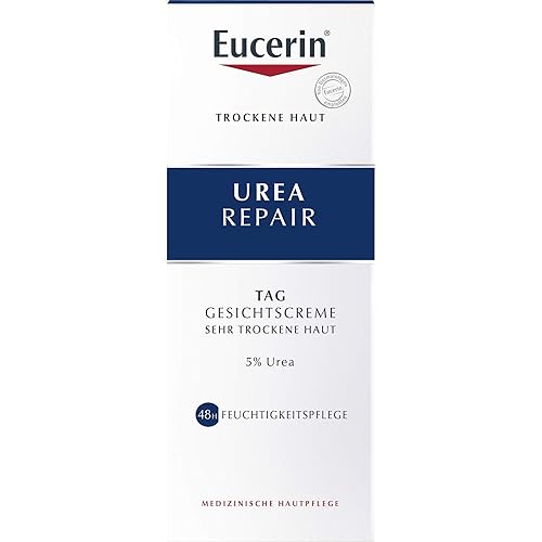 Eucerin Urea Repair Tag Gesichtscreme für sehr trockene Haut, 50 ml Creme