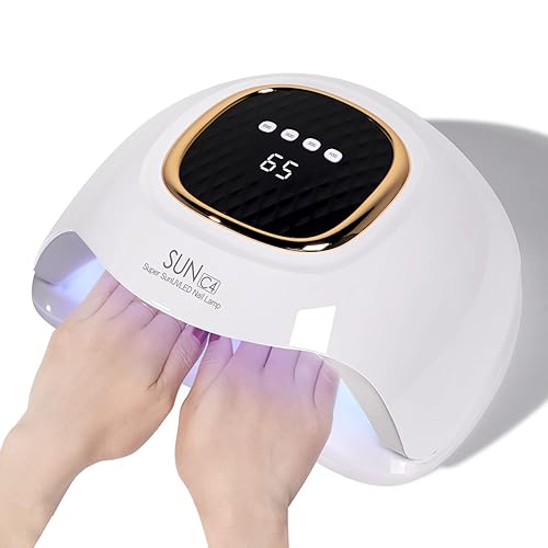 MIRAGE LAYON UV Nail Lamp - Fast Drying, Powerful & Efficient LED Nail Lamp with 4 Timing Settings & Infrared Automatic Sensor Professional UV Light for Home Salon Nail Art Tools