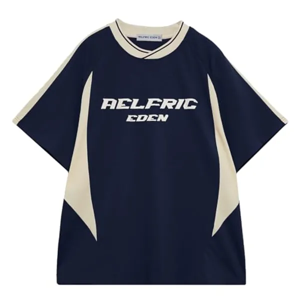 Aelfric Eden Graphic Tees Y2k Mens Oversized T Shirt Racing Streetwear Shirts Unisex Casual Summer Tops