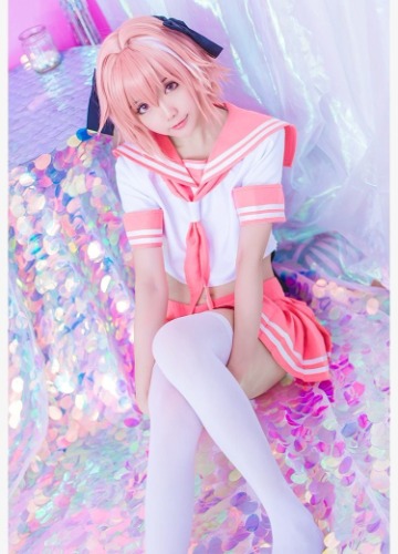 Sailor Seifuku Cosplay Set + Wig - M / Full Outfit