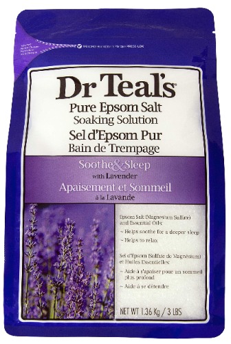 Dr Teal's lavender epsom salts, 1.36 kilogram - Epsom Salt (1.36 kg) foaming Bath