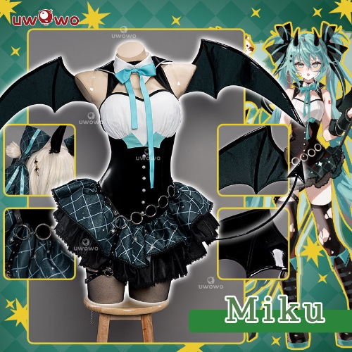 VOCALOID Cosplay Hatsune Miku × Rascal the Raccoon Costume Devil Dress Halloween | M-PRESALE