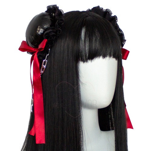 Stealth Double Vinyl Hair Bun Covers - Black