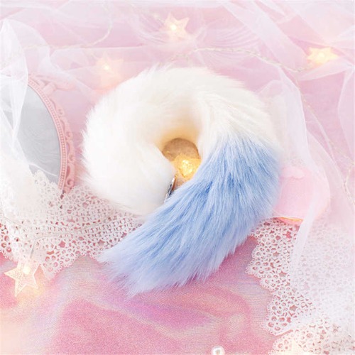 Milky Ombre Tail Plugs - Blue