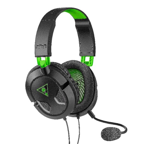 Turtle Beach Recon 50 Xbox Gaming Headset for Xbox Series X, Xbox Series S, Xbox One, PS5, PS4, PlayStation, Nintendo Switch, Mobile & PC with 3.5mm - Removable Mic, 40mm Speakers - Black - Black / Green
