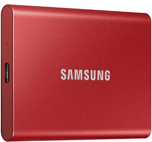 SAMSUNG T7 500GB, Portable SSD, Red, up to 1050MB/s, USB 3.2 Gen2, Gaming, Students & Professionals, External Solid State Drive (MU-PC500T0R/AM), Red [Canada Version] : Amazon.ca: Electronics