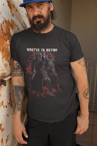 Resident Evil 4 Merchant Black Video Game T-shirt