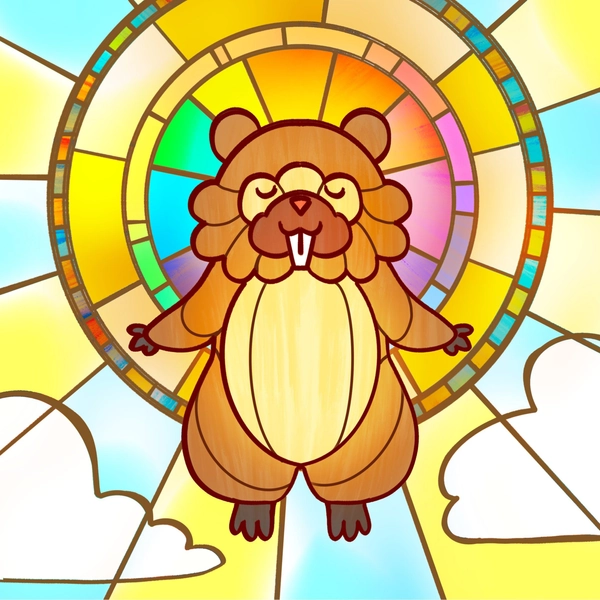 Bidoof, Our Lord and Savior Art Print