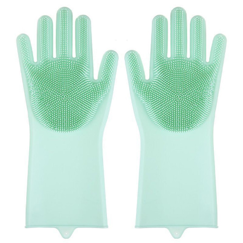 Pet Bath Massage Gloves - Light Green