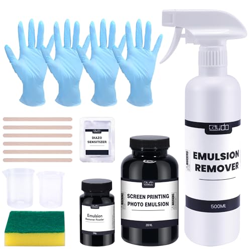 Caydo Screen Printing Emulsion Kit - Screen Printing Photo Emulsion (8.5 oz), Screen Printing Supplies