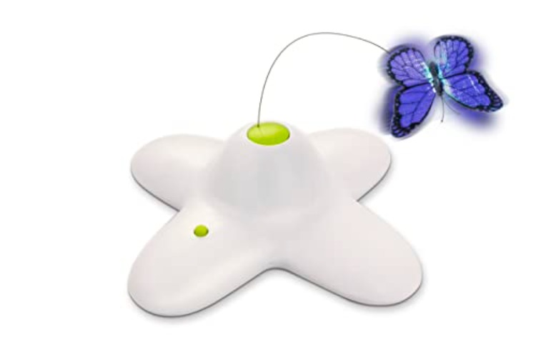 ALL FOR PAWS Cat Toys Interactive Butterfly Flutter Bug Cat Automatic Toy Stimulating Kitty Toys Enrichment for Indoor Cats - Original