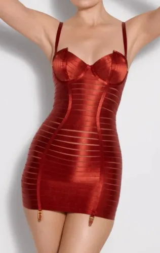 Contour Adjustable Angela Dress | S / Burnt Red