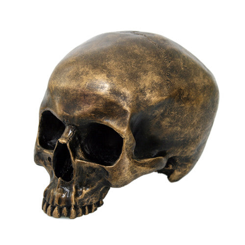 Brushed Gold Skull