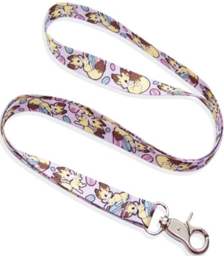 Kekitsu Cake Fox Lanyard - Kekitsu Cake Fox Lanyard