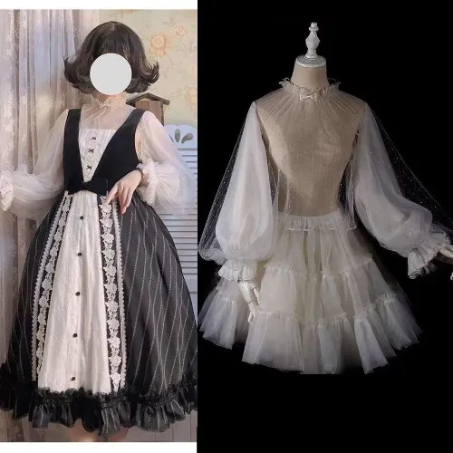  Transparent Lolita Mesh Chiffon Top Only